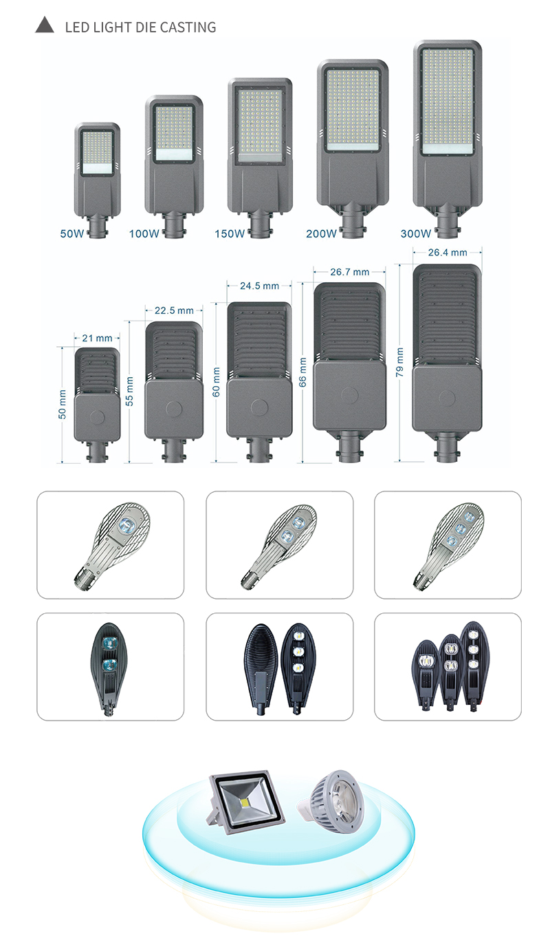 Die Casting Aluminum LED Street Light Housing