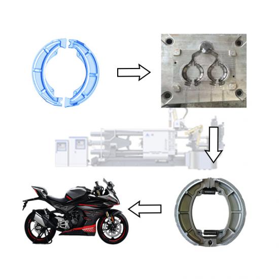 Máquina de fundición a presión de pastillas de freno de motocicleta