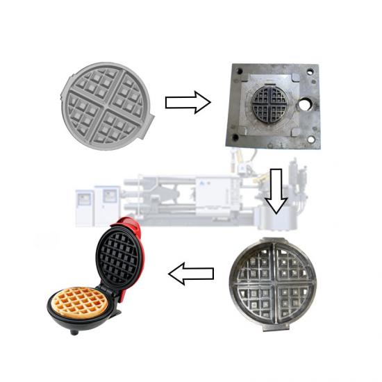 máquina de fundición a presión para producir una bandeja para hornear eléctrica de aleación de aluminio