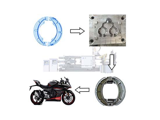 Máquina de fundición a presión de pastillas de freno de motocicleta