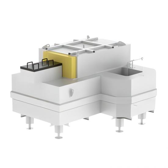 Horno de retención del lado de la máquina